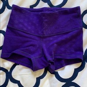 Lululemon purple shorts